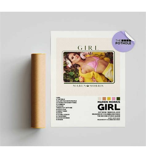 c Posters, Girl Poster, Maren Morris, Girl, Album | Inspire Uplift