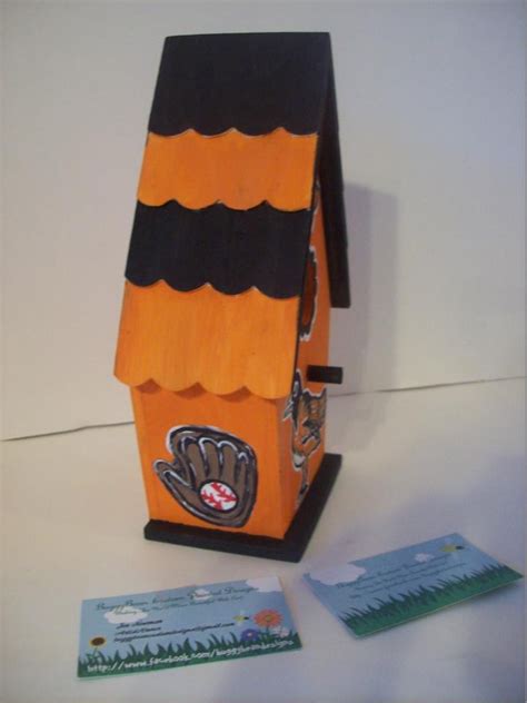 Baltimore Oriole's hand painted wooden bird house! View #2 https://www.facebook.com ...