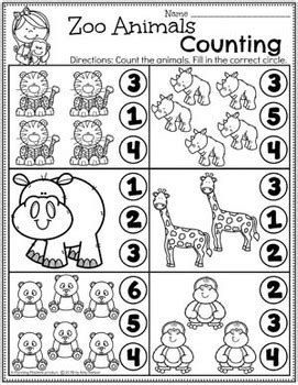 Zoo Activities for Preschool by Planning Playtime | TpT