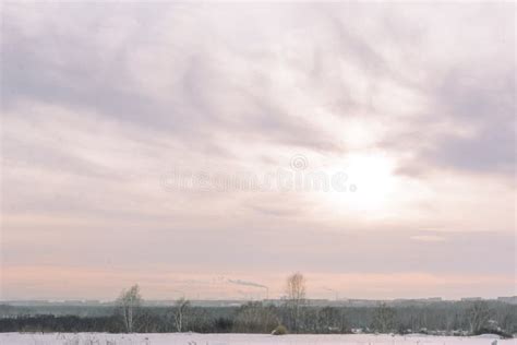 Winter Sky Dark Sky. Winter Clouds Stock Image - Image of scene ...