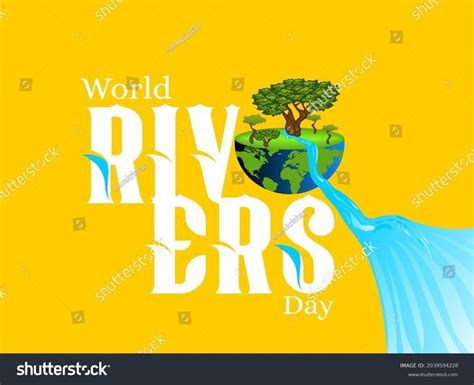 World Rivers Day River Day Banner Stock Vector (Royalty Free ...