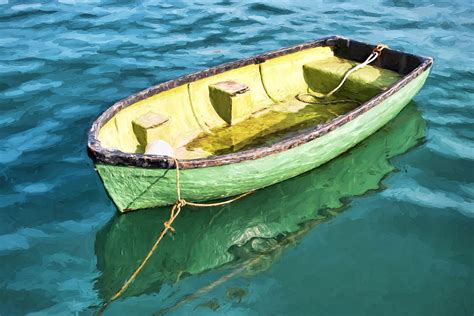 Pea-green Boat - Impressions Photograph by Susie Peek