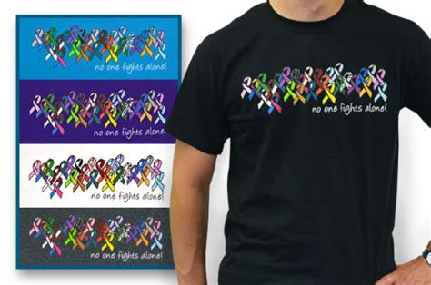 No One Fights Alone® Multicolored Ribbon T-shirt | Choose Hope