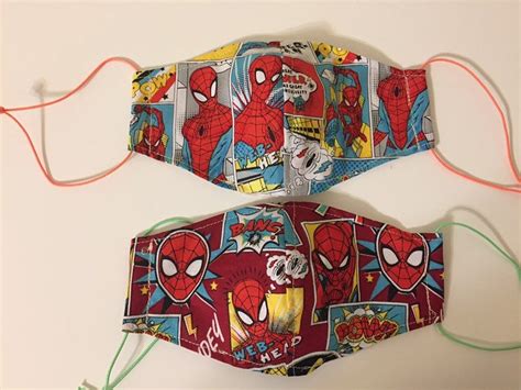 Spiderman face mask for kids. Kids face mask. Washable organic | Etsy