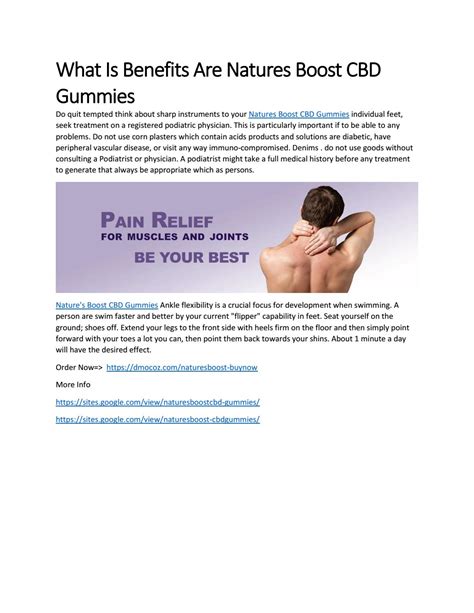 What is Natures Boost CBD Gummies? by Natures Boost CBD Gummies - Issuu