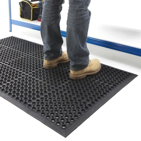 Heavy Duty Large Outdoor Entrance Mat Rubber Safety Mat Flooring 900mmx1500mm (0.9m x 1.5m ...