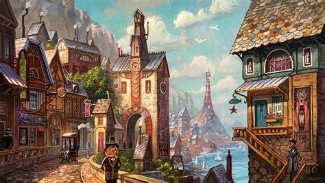 Untitled Pitch Artwork. | Fantasy city, Fantasy concept art, Fantasy landscape