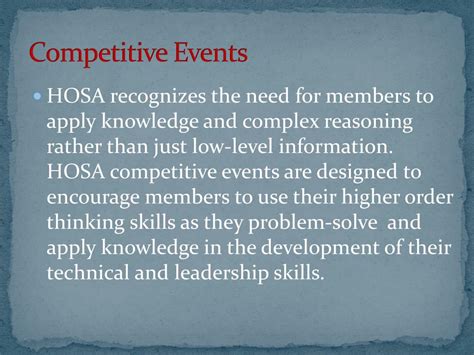 PPT - Introduction to HOSA PowerPoint Presentation, free download - ID:1554016