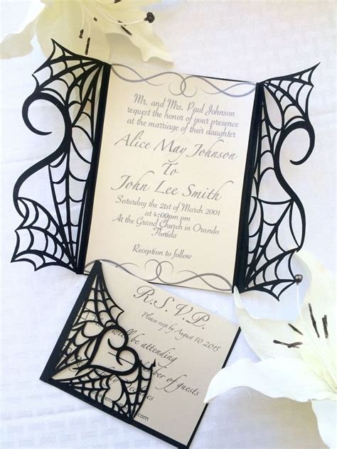 Halloween Wedding Invitations - jenniemarieweddings