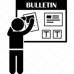 Bulletin, education, information, notice, notice board, school, student icon - Download on ...