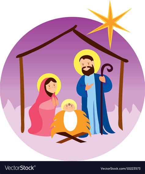 Baby-jesus-in-a-manger 11 Royalty Free Vector Image