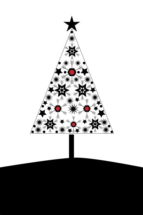 Christmas Tree Card Modern Free Stock Photo - Public Domain Pictures