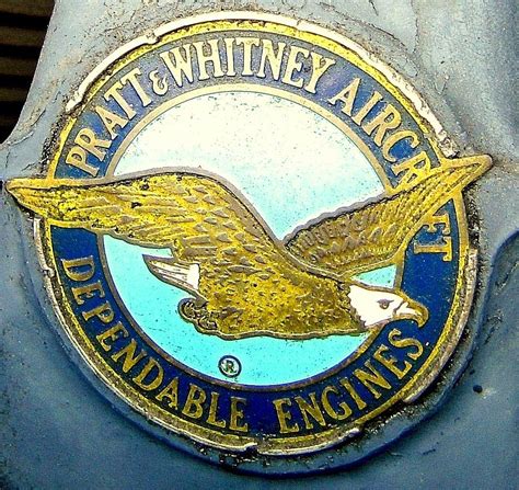 Pratt and Whitney Aircraft Engine Logo Photograph by Don Struke