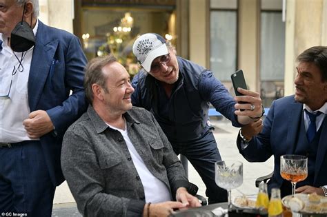 Kevin Spacey arrives in Turin with ex-popstar manager boyfriend to film ...