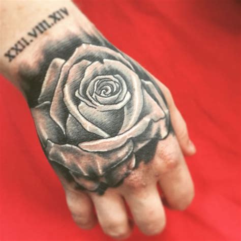Rose hand tattoo … | Pinteres…
