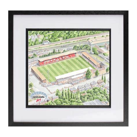 Kidderminster Harriers Fc Aggborough Stadium Art Print By Sports Stadia Art