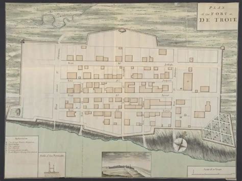 The University Of Michigan Library Acquires Rare 1761 Map Of Fort Detroit