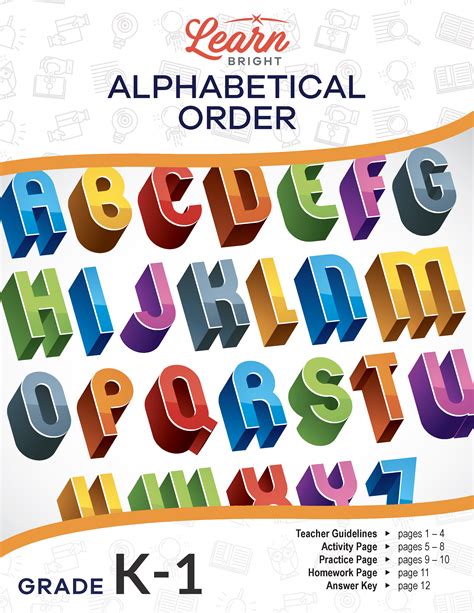 Alphabetical Order, Free PDF Download - Learn Bright