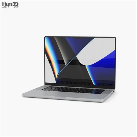 Apple MacBook Pro 2021 16-inch Silver 3D model - Download Laptop on 3DModels.org