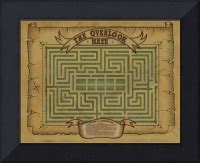 Overlook Hotel Maze Map by Dave Delisle