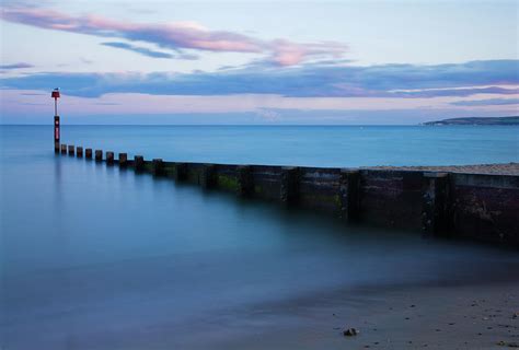 Bournemouth beach at Sunset Photograph by Ian Middleton