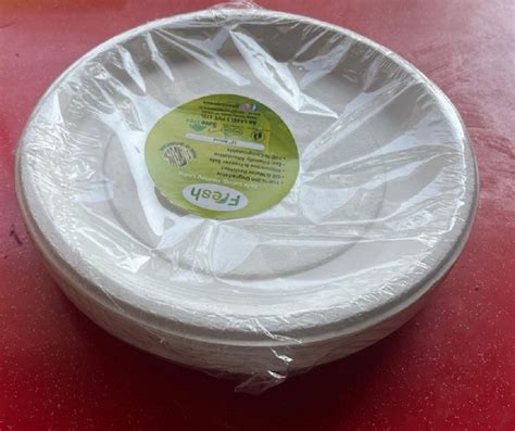 100GSM White Biodegradable Paper Plate at Rs 150/packet | Disposable Plate in Meerut | ID ...