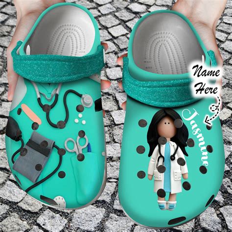 Nurse Personalized Nurse Girl Clog Crocs Shoes - 365crocs