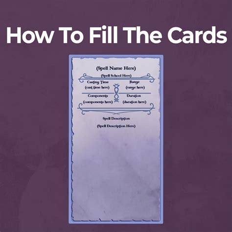 Artificer Spell Cards - D&D 5e Spell Cards - Fillable PDF – Armor Class