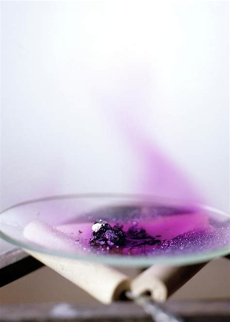 Iodine Subliming Photograph by Andrew Lambert Photography/science Photo Library - Pixels