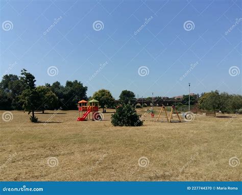 Park children playground stock photo. Image of play - 227744370