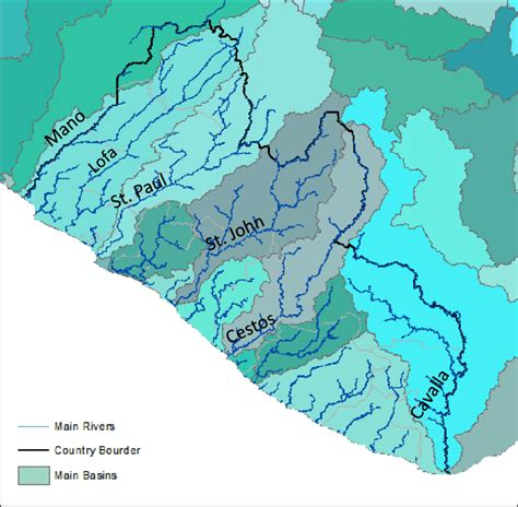 Major rivers in Liberia | Download Scientific Diagram