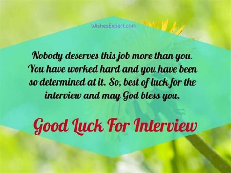 20 Good Luck Wishes For Job Interview