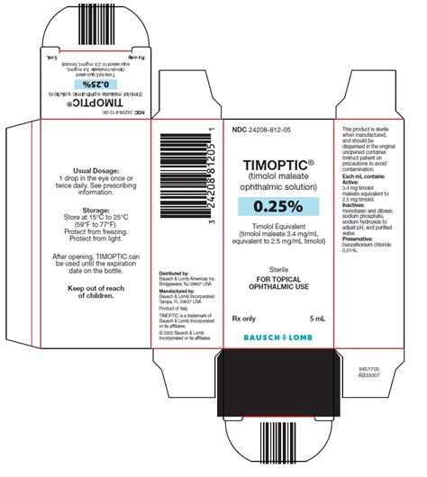 DailyMed - TIMOPTIC- timolol maleate solution