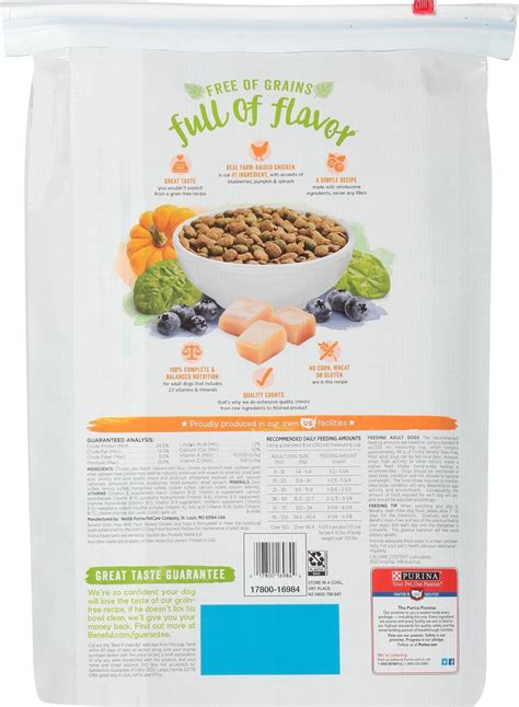 PURINA BENEFUL Grain Free with Real Farm-Raised Chicken Dry Dog Food ...