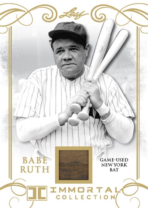 2017 Leaf Babe Ruth Immortal Collection Baseball Cards Checklist