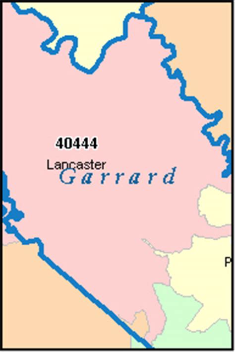 GARRARD County, Kentucky Digital ZIP Code Map