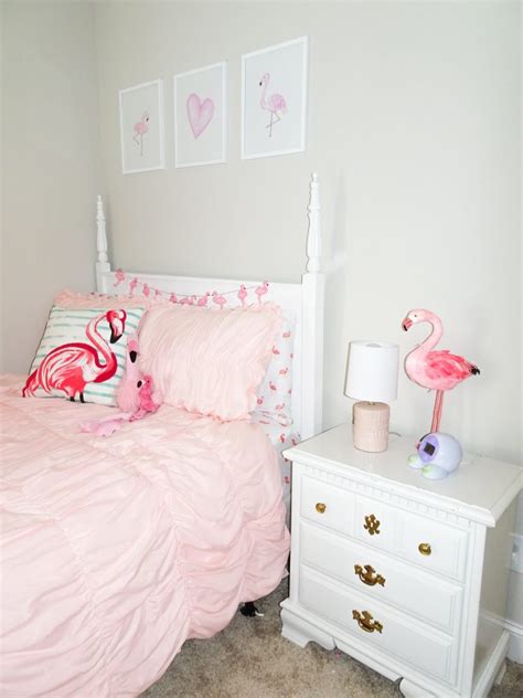 Audrey's Flamingo Big Girl Bedroom - Poppy + Grace