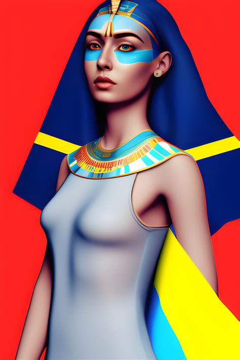 A woman in a dress colored with Egyptian flag colors. Holding Ukrainian flag | Wallpapers.ai