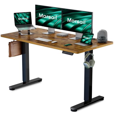 Buy Marsail Electric Standing Desk Adjustable Height, 48 * 24 Inch Sit Stand up Desk for Home ...