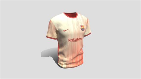 Football Shirt FC Barcelona - Download Free 3D model by Carlos.Maciel [a003899] - Sketchfab
