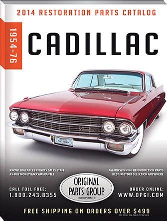 FREE 1954-76 Cadillac Parts Catalog Ultimate Garage, Cadillac Ct6 ...