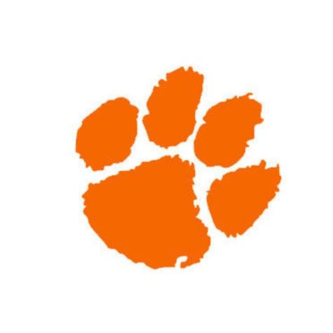 Clemson University Paw Vinyl Decal Choose From Many Different