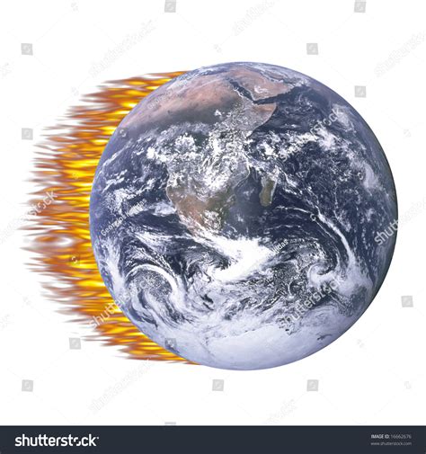 Earth On Fire Stock Photo 16662676 : Shutterstock