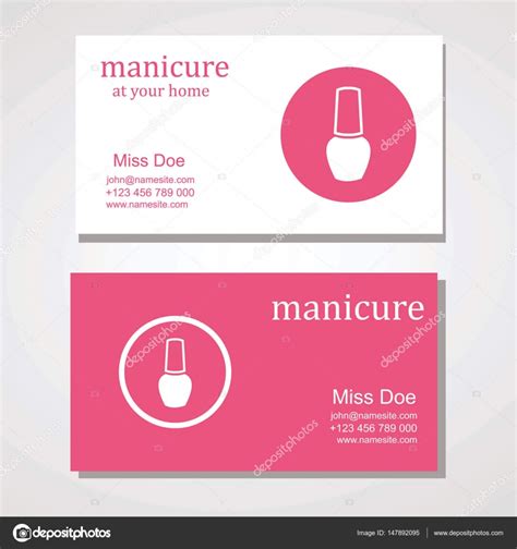 Designs Nail Technician Business Cards