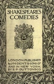 Shakespeare's comedies | Open Library