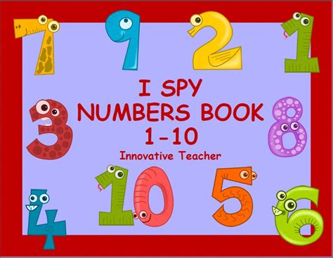 Numbers Book 1-10 by Innovative Teacher (I Spy) Math Books Preschool ...