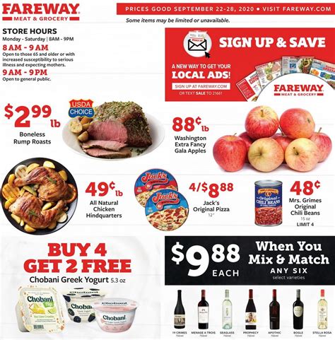 Fareway Weekly Ad Sep 22 – Sep 28, 2020