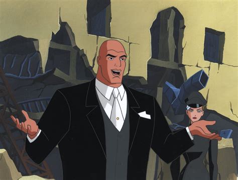 Superman the Animated Series Original Production Cel on Original Background: Lex Luthor, Mercy ...