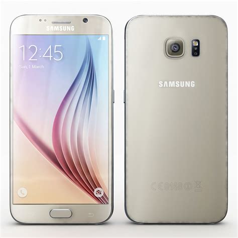 Samsung Galaxy S6 Gold 3D model | CGTrader