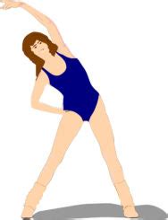 Vector Illustration of Side Bends Yoga Pose